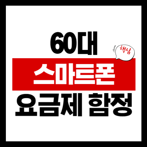 60대 스마트폰 요금제 함정