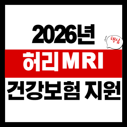 허리 MRI 건강보험